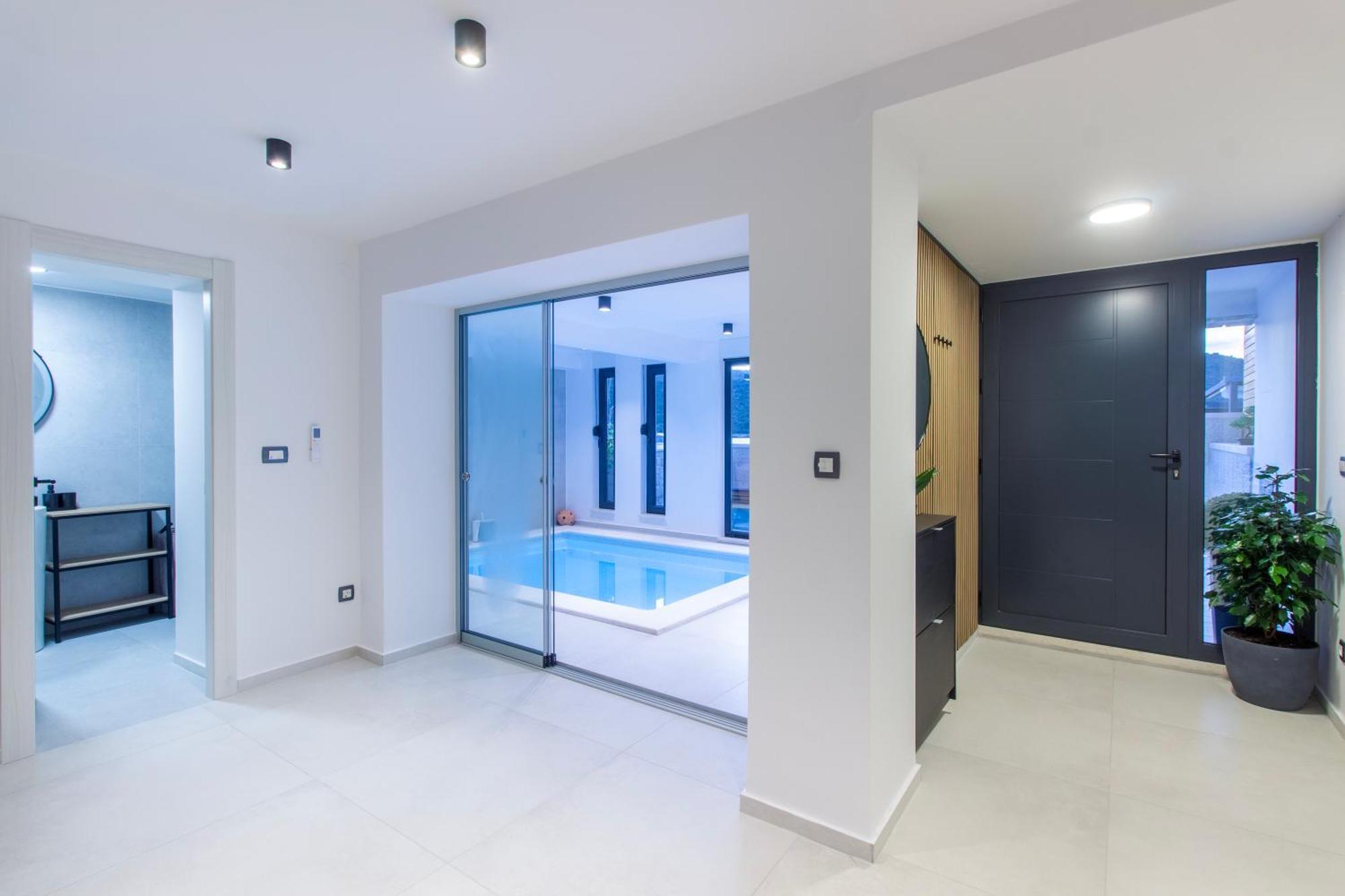 Seafront Villa Kupinica With Heated Pool Vinisce Bagian luar foto
